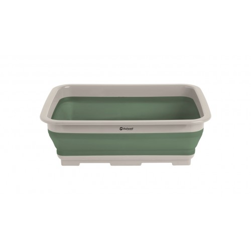 Outwell 12.5L Folding Collapsible Camping Washing up Bowl / sink in Shadow Green